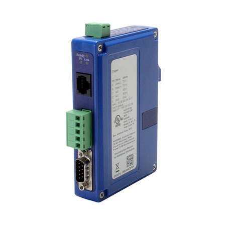 MODBUS, 1 ETH to 1 RS-232/422/485, DC PWR, DR